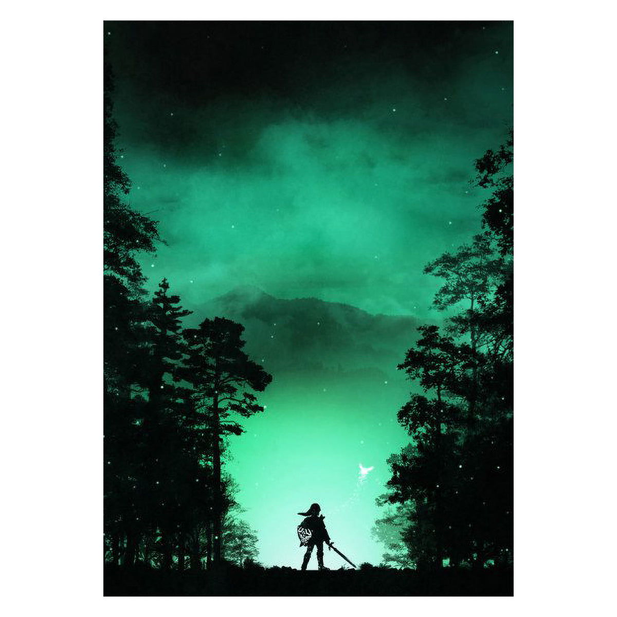 Immagine del prodotto Poster in metallo della Foresta Kokiri per fan di Zelda
