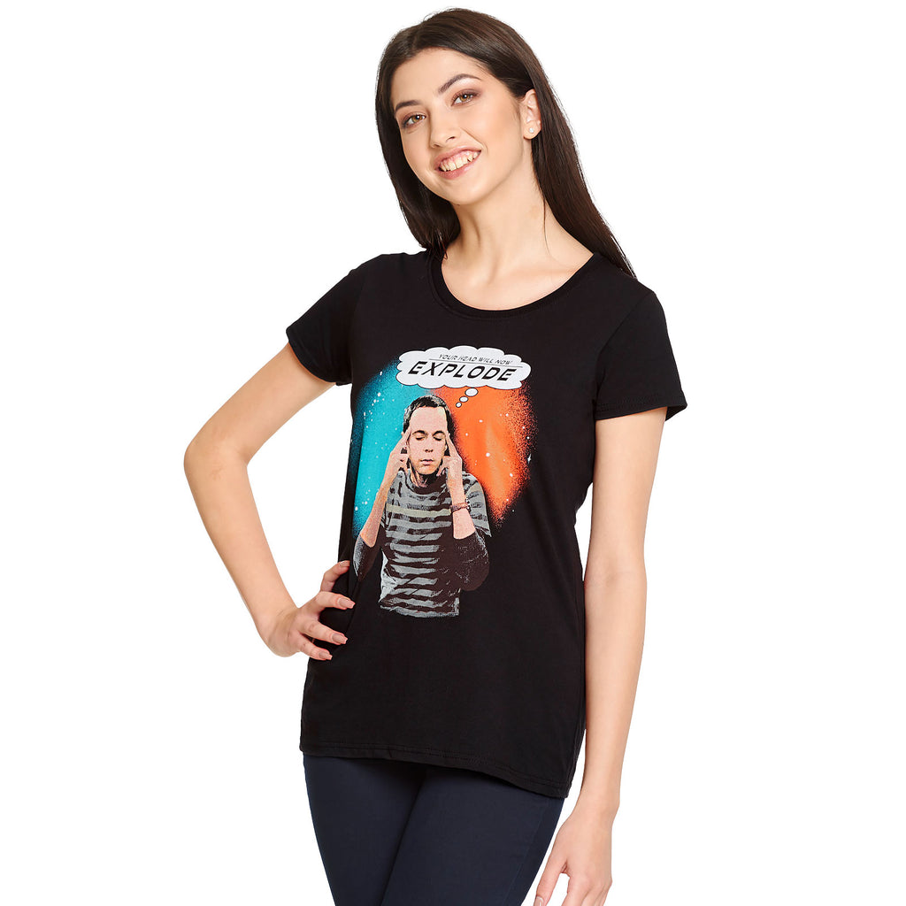 Product image Big Bang Theory - Sheldon Explode Women's T-Shirt Black