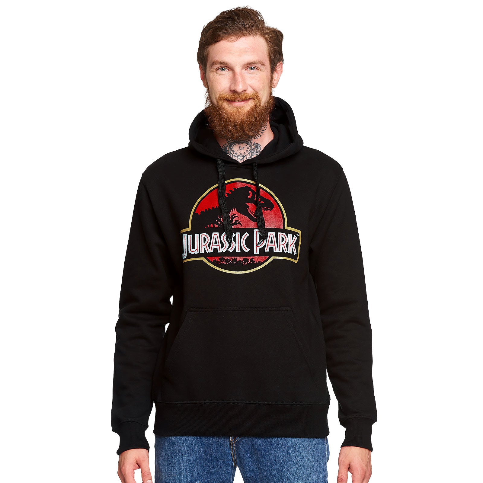 Immagine del prodotto Jurassic Park - Felpa con cappuccio con logo del film nero