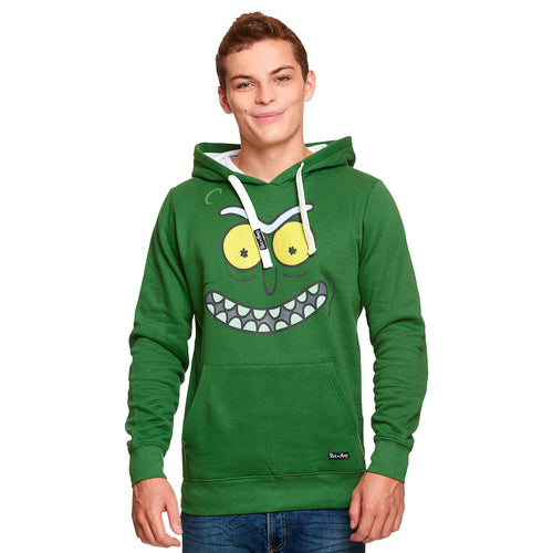 Immagine del prodotto Rick e Morty - Felpa con cappuccio verde Pickle Rick Face