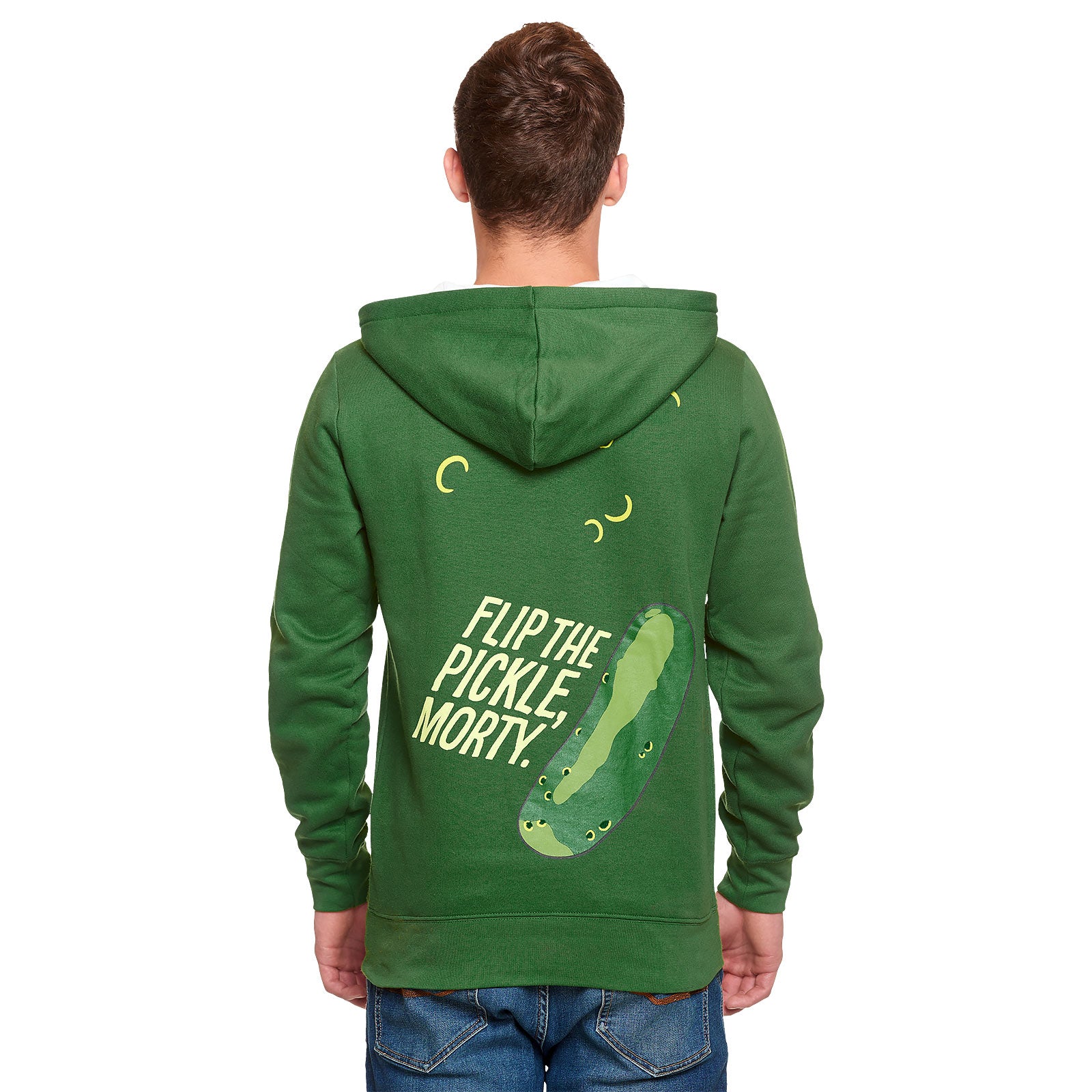 Product image Rick and Morty - Pickle Rick Face Hoodie green