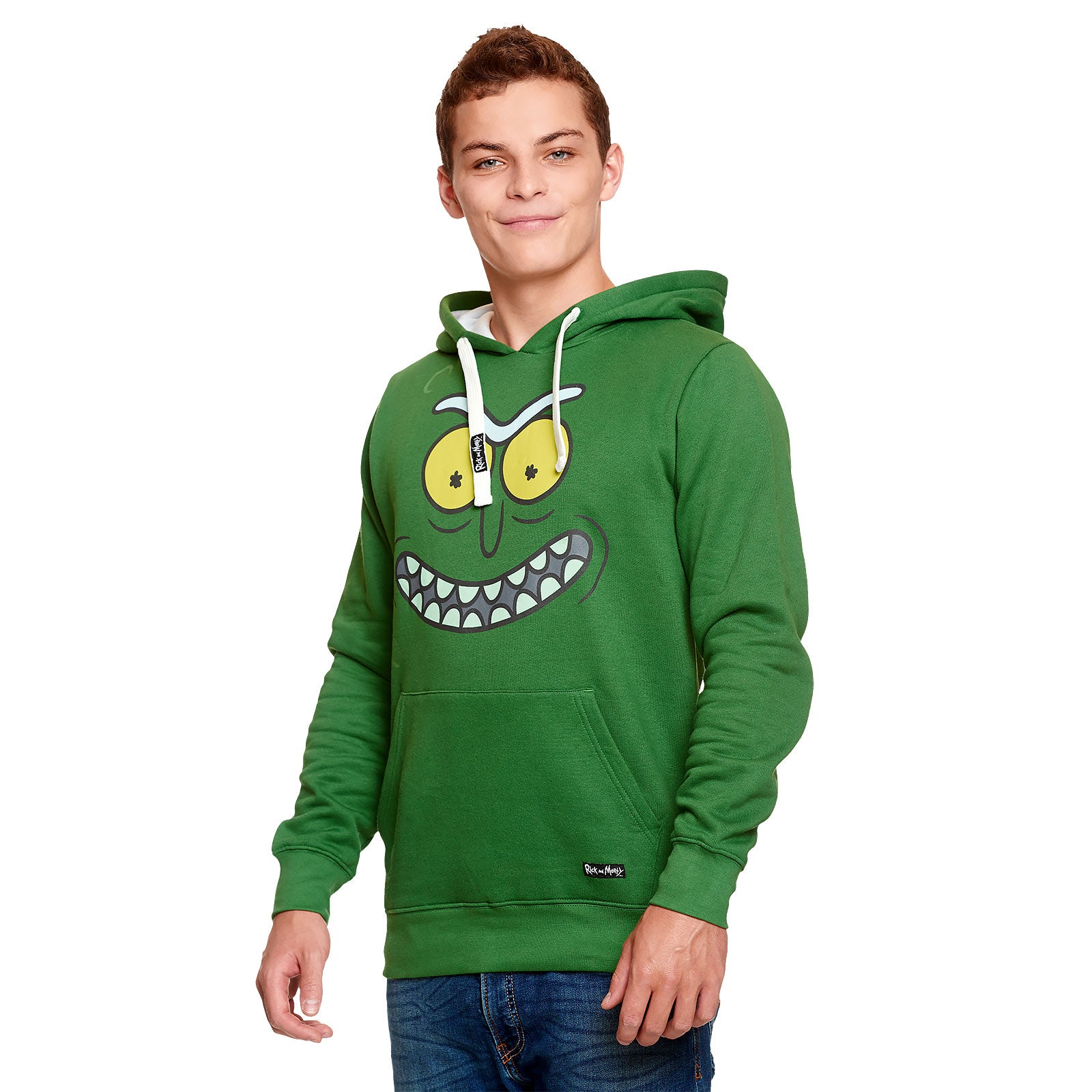 Product image Rick and Morty - Pickle Rick Face Hoodie green