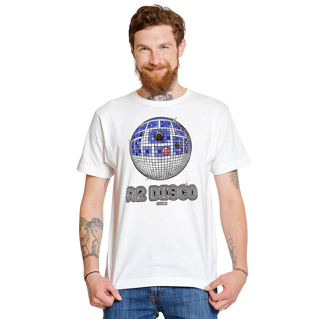 Immagine del prodotto Maglietta Droid Disco per fan di Star Wars bianca