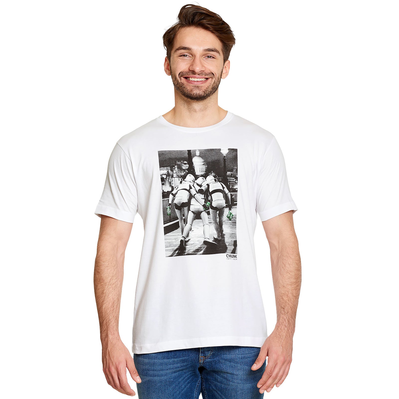 Immagine del prodotto T-shirt Imperial Fighters at Night per fan di Star Wars