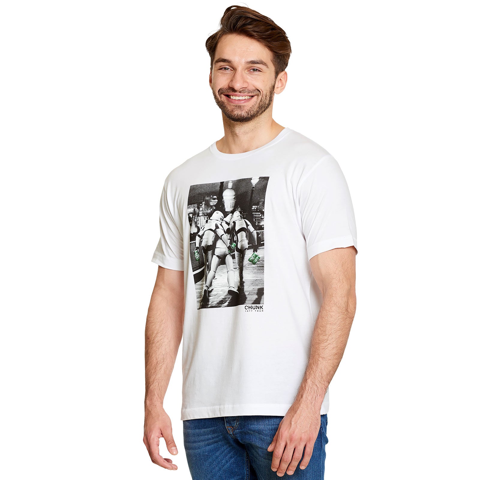 Immagine del prodotto T-shirt Imperial Fighters at Night per fan di Star Wars