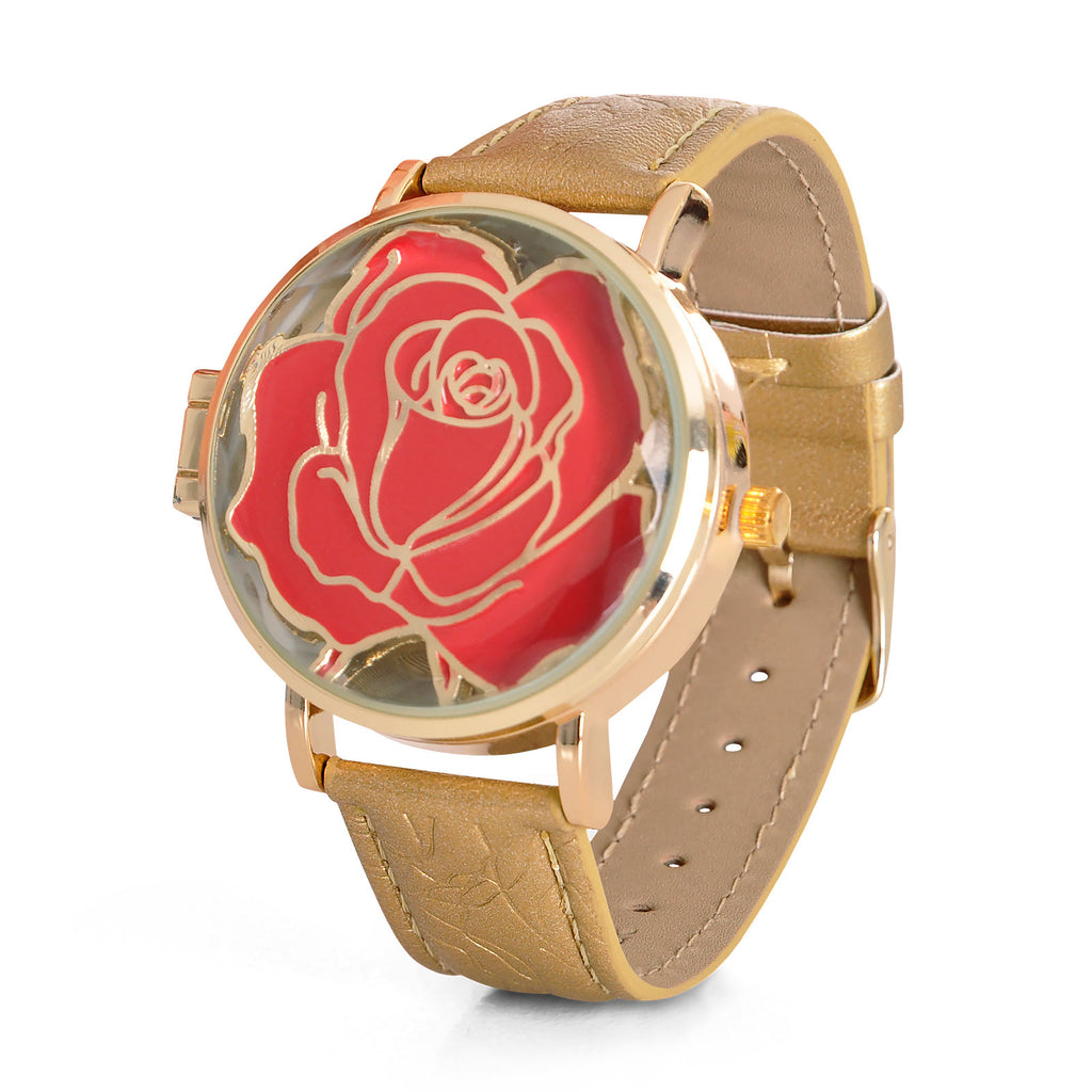 Immagine del prodotto La Bella e la Bestia - Orologio da Polso Rosa Incantata