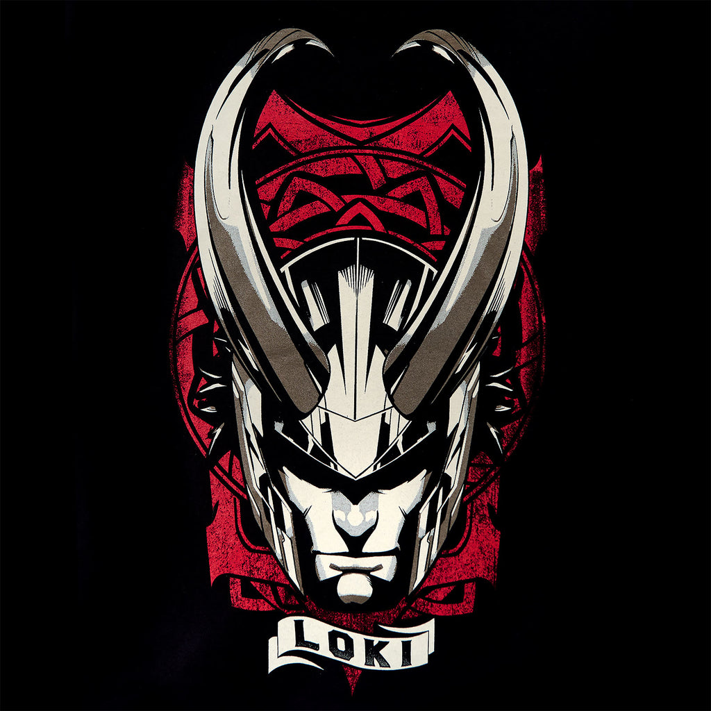 Immagine del prodotto Loki - T-shirt nera con elmo cornuto