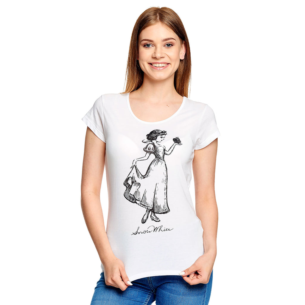 Immagine del prodotto Biancaneve - T-shirt da donna bianca della Principessa Disney