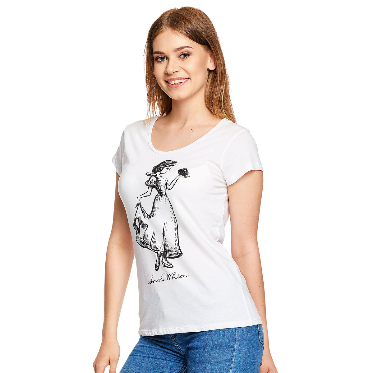 Immagine del prodotto Biancaneve - T-shirt da donna bianca della Principessa Disney