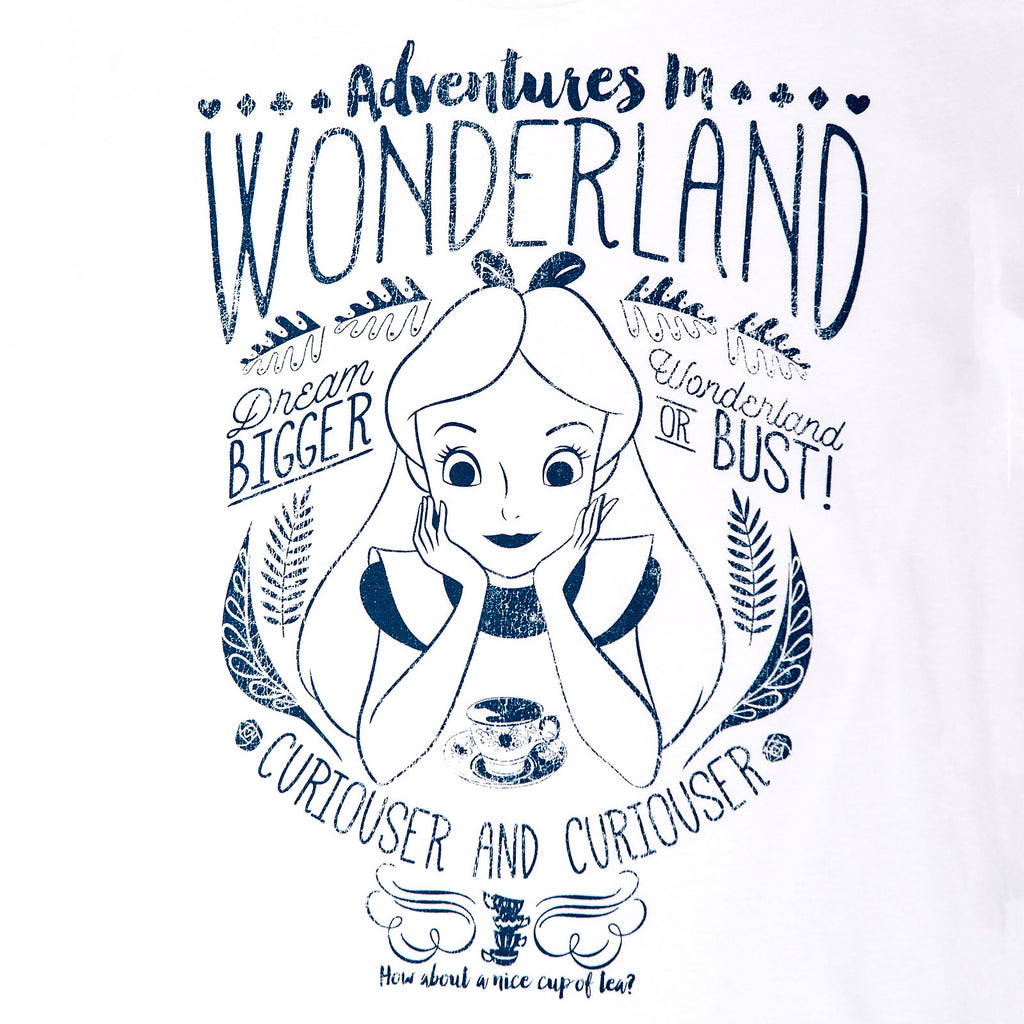 Immagine del prodotto Alice nel paese delle meraviglie - Adventures in Wonderland T-shirt donna bianca