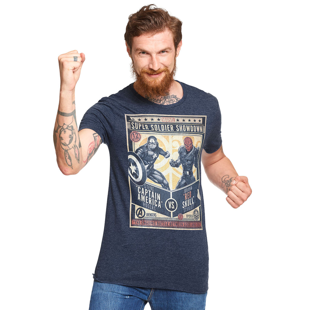 Immagine del prodotto Maglietta blu di Captain America - Super Soldier Showdown
