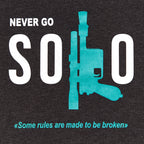 Immagine del prodotto Star Wars - Never Go Solo T-Shirt grigia