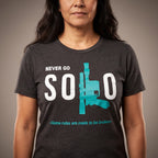 Immagine del prodotto Star Wars - Never Go Solo T-Shirt grigia