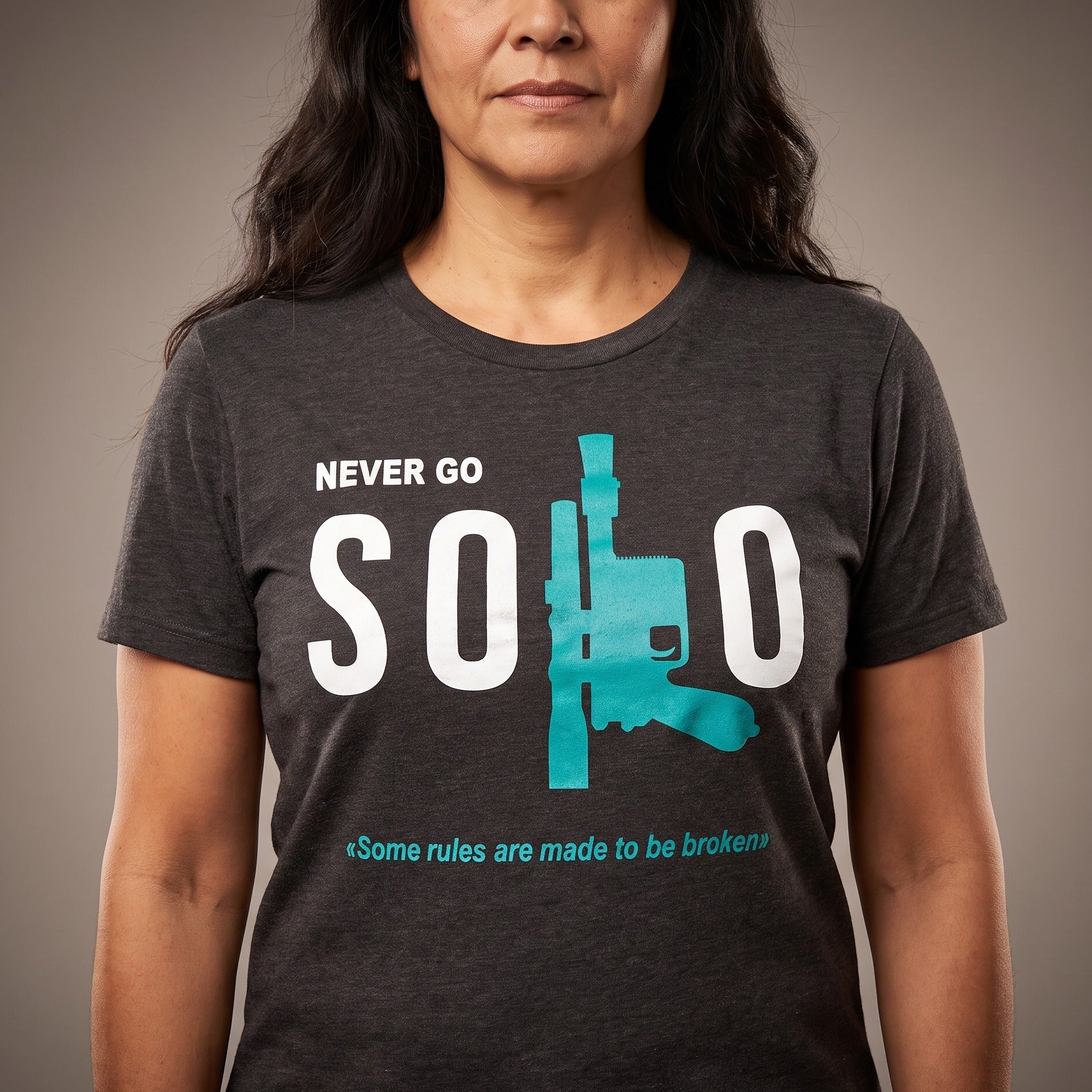 Immagine del prodotto Star Wars - Never Go Solo T-Shirt grigia