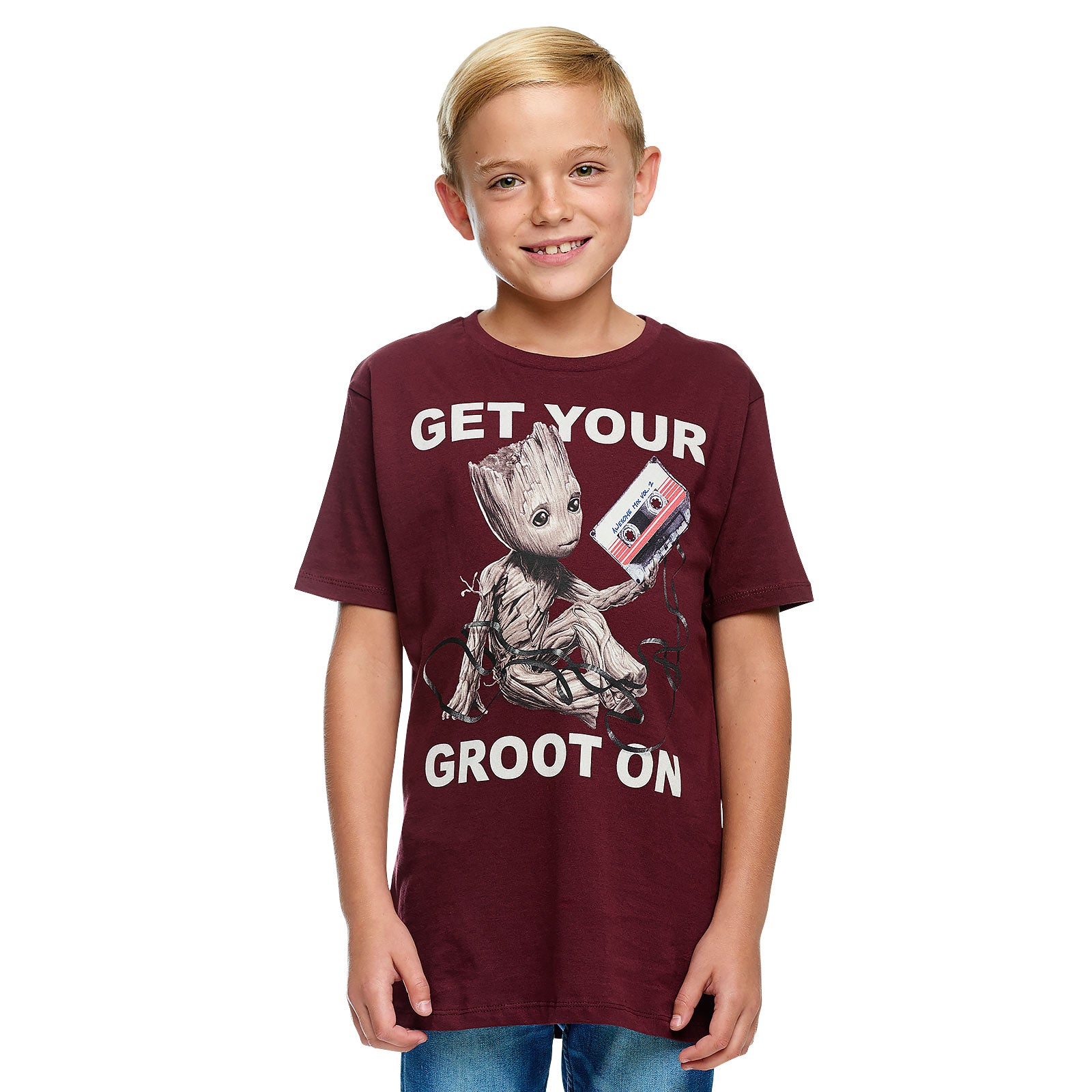 Immagine del prodotto Guardiani della Galassia - T-Shirt Groot per bambini rossa