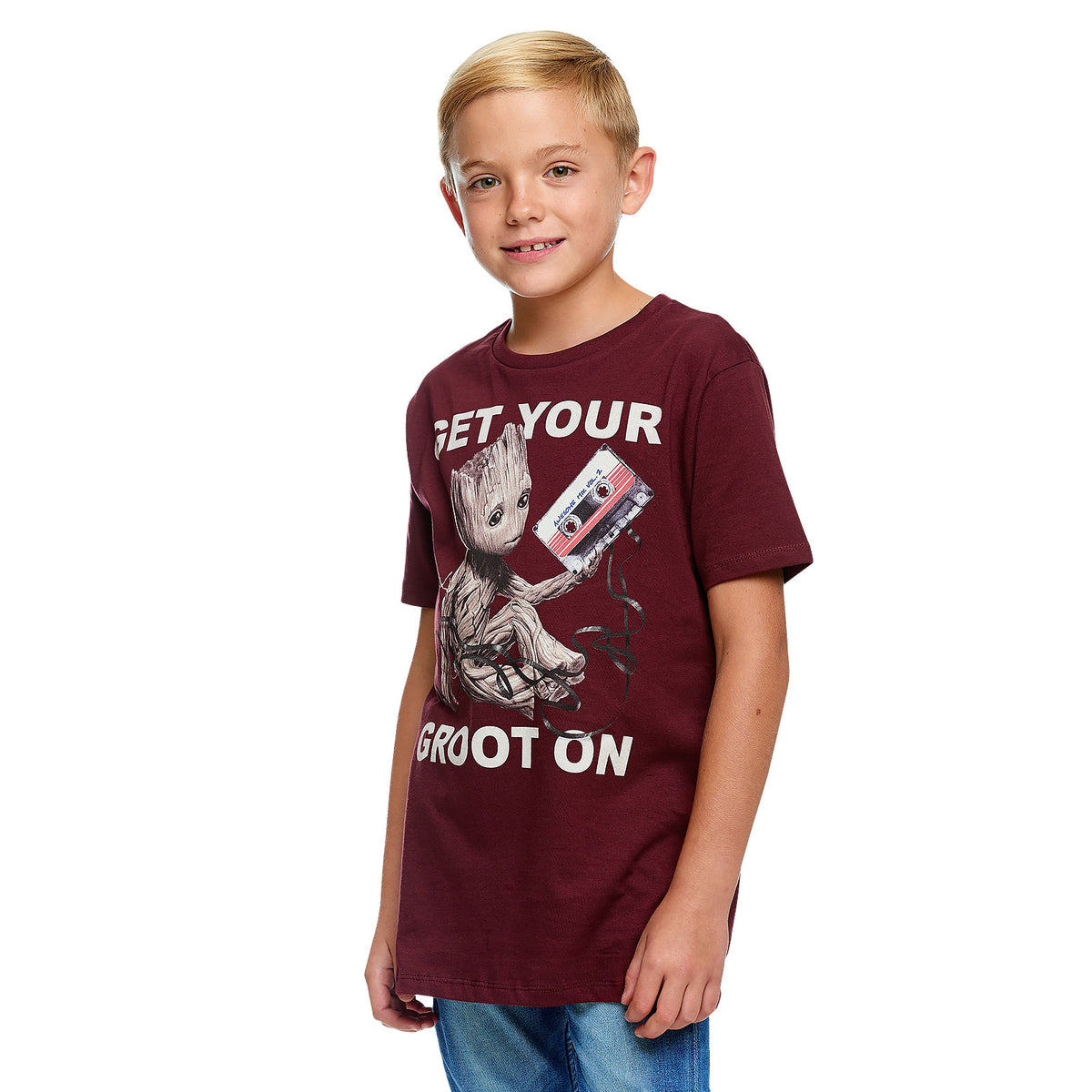 Immagine del prodotto Guardiani della Galassia - T-Shirt Groot per bambini rossa
