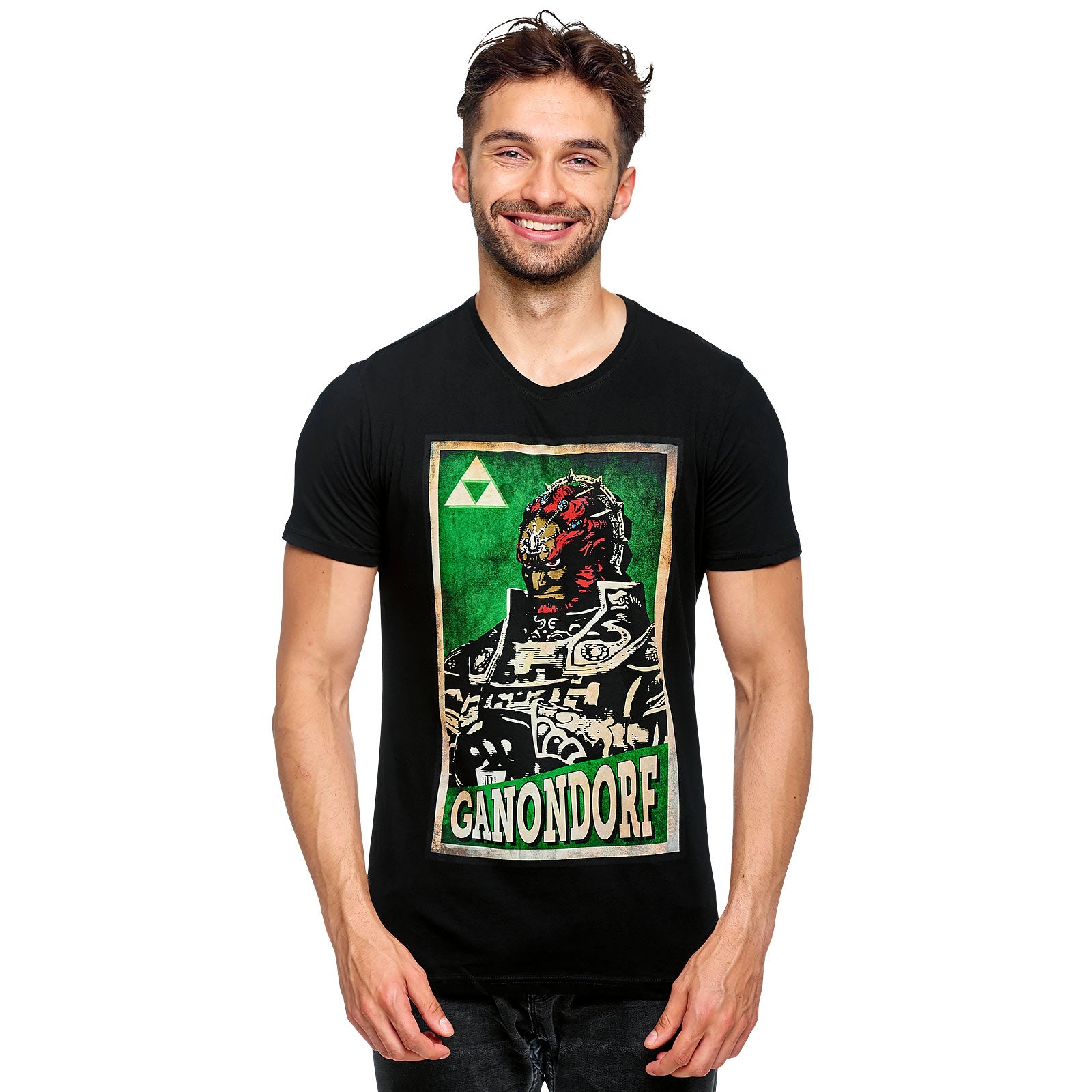 Immagine del prodotto Zelda - T-shirt nera del poster di propaganda di Ganondorf