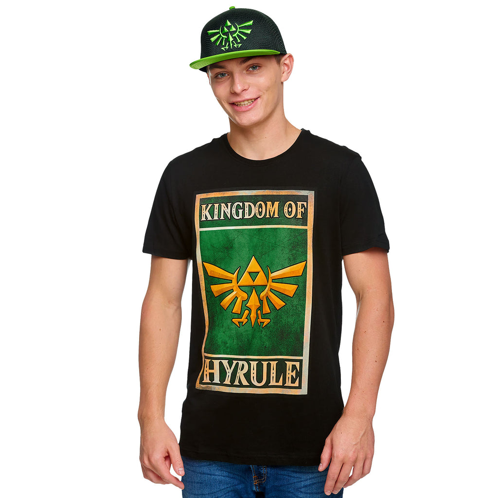 Immagine del prodotto Zelda - Regno di Hyrule T-shirt nera da propaganda