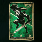 Immagine del prodotto Zelda - Maglietta nera con poster di propaganda Link Triforce