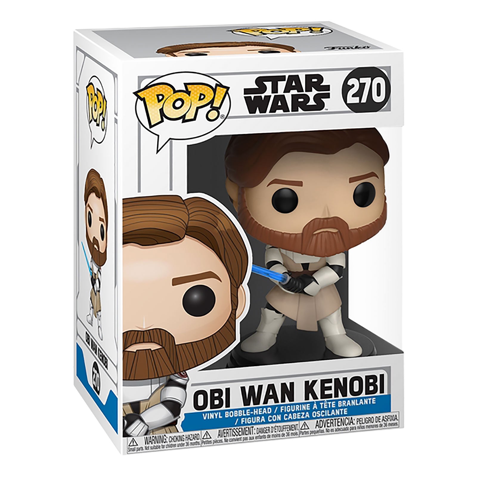 Immagine del prodotto Star Wars - Clone Wars Obi Wan Kenobi Funko Pop Figura a Testa Oscillante