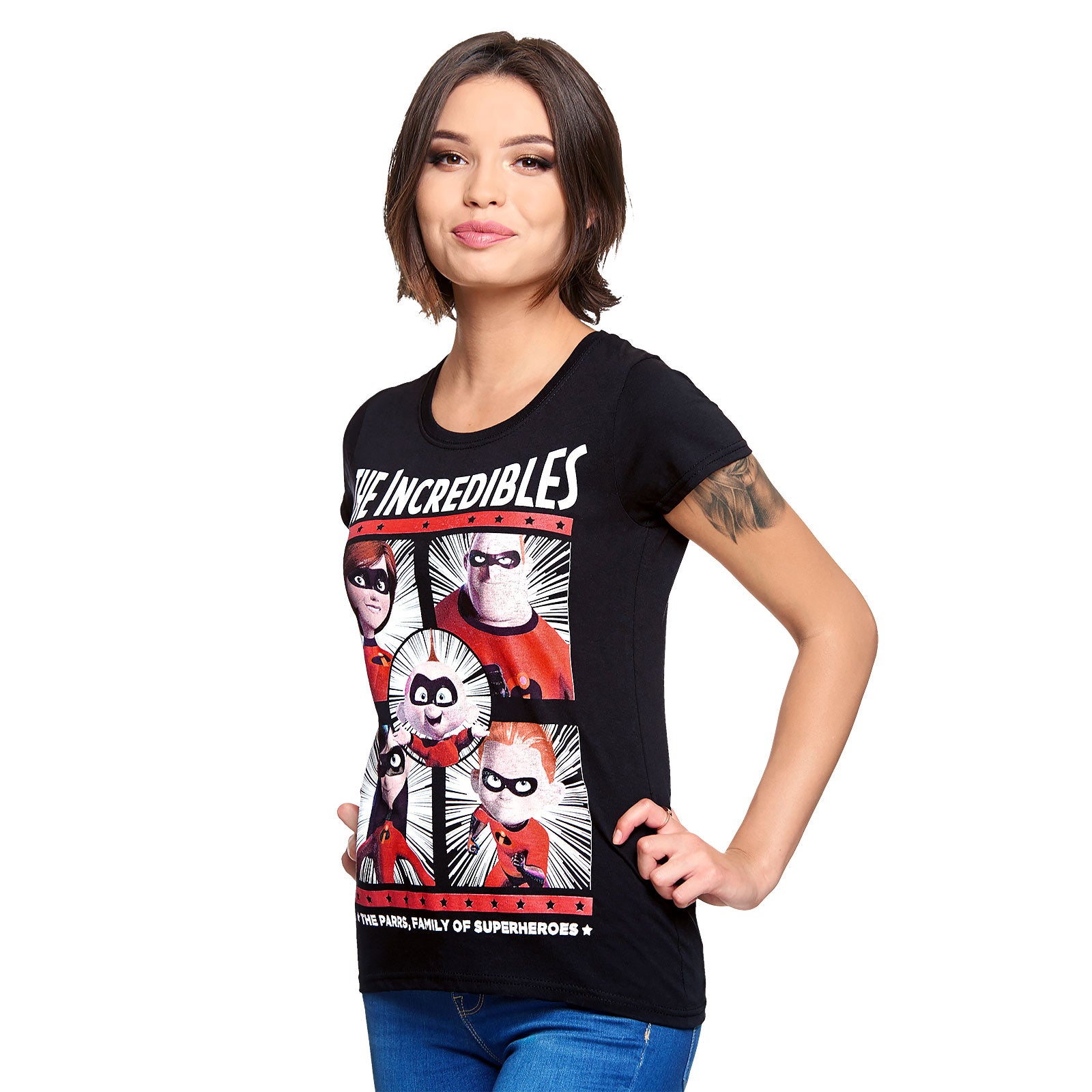 Immagine del prodotto The Incredibles - T-shirt da donna Parr Family nera