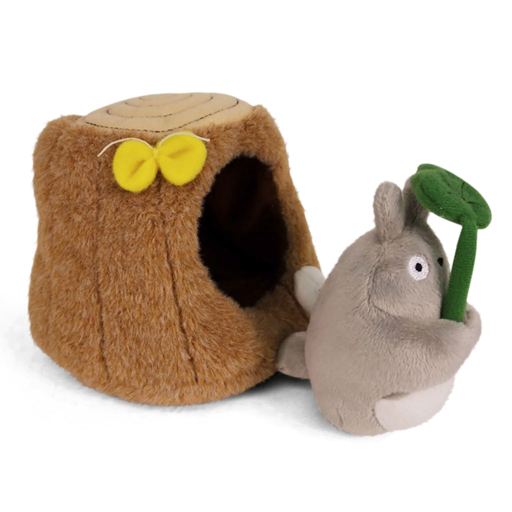 Immagine del prodotto Totoro - Figura di peluche con tronco d'albero