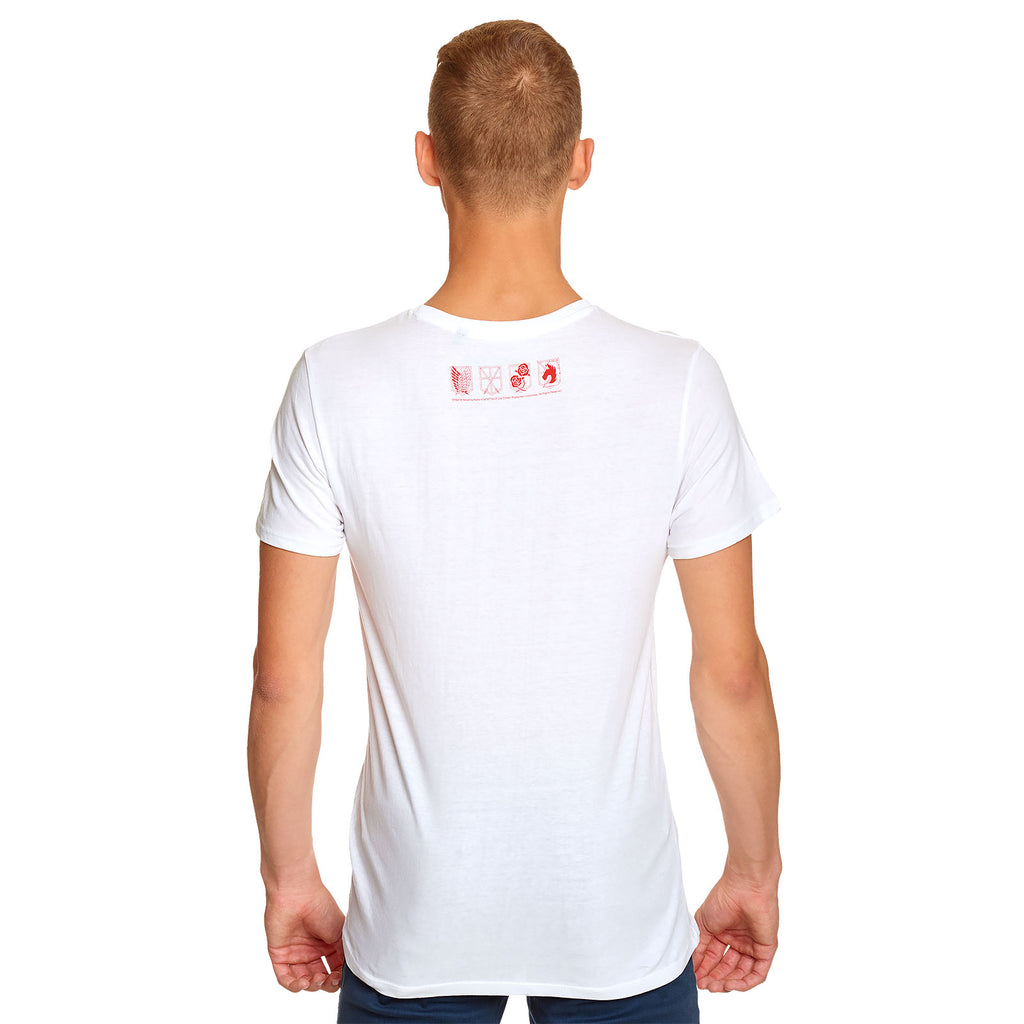 Immagine del prodotto Attack on Titan - T-shirt bianca del trio Survey Corps
