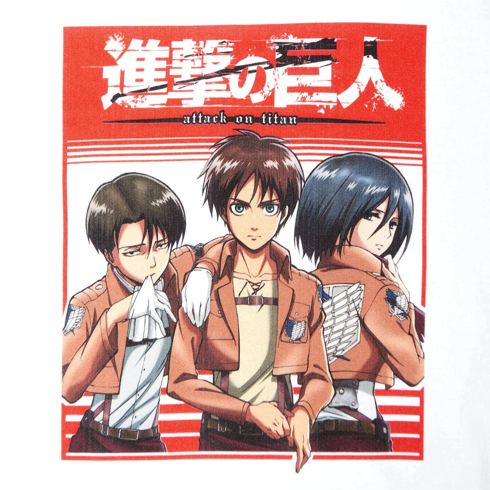 Immagine del prodotto Attack on Titan - T-shirt bianca del trio Survey Corps