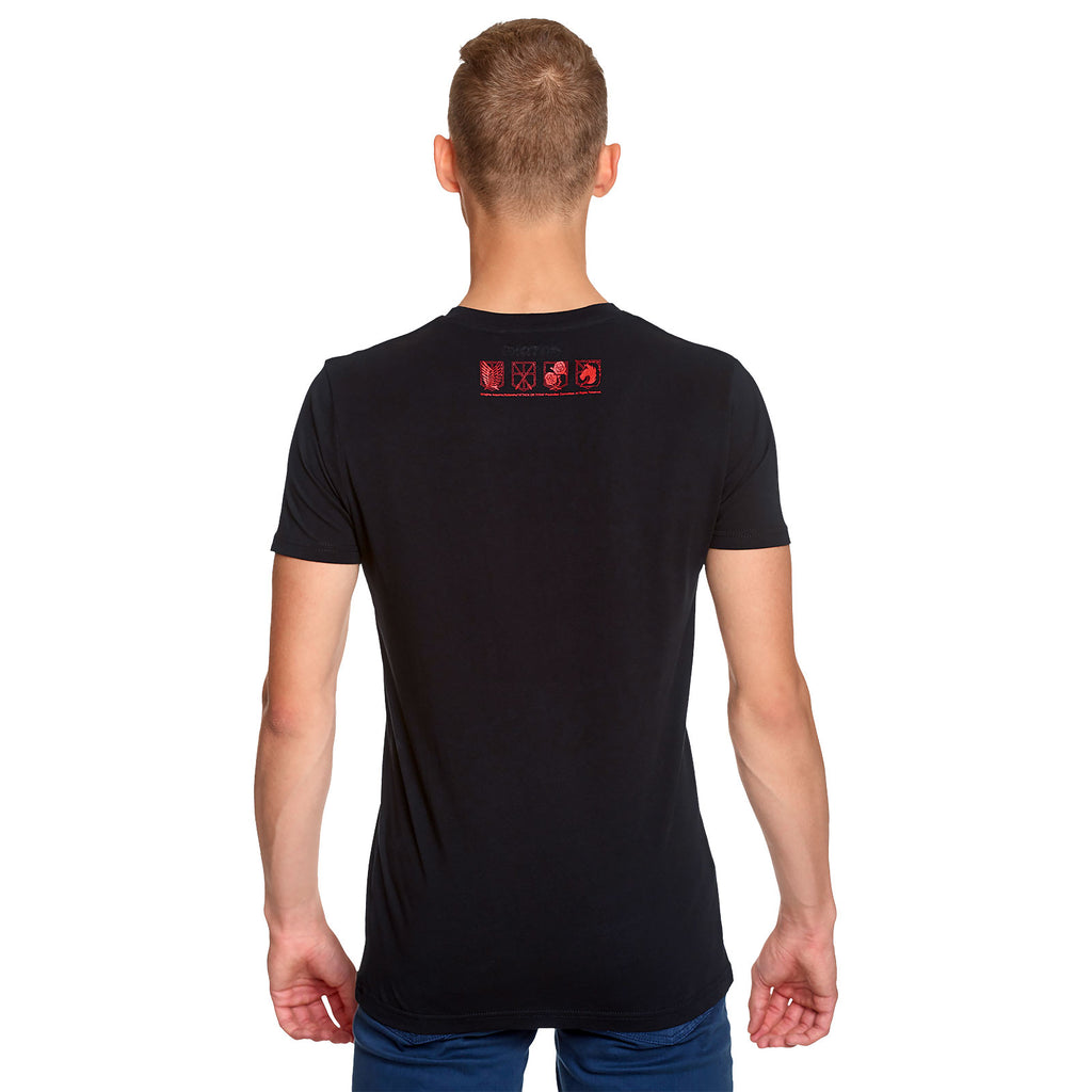 Immagine del prodotto Attack on Titan - T-shirt nera di Eren Jaeger