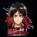 Immagine del prodotto Attack on Titan - T-shirt nera di Eren Jaeger