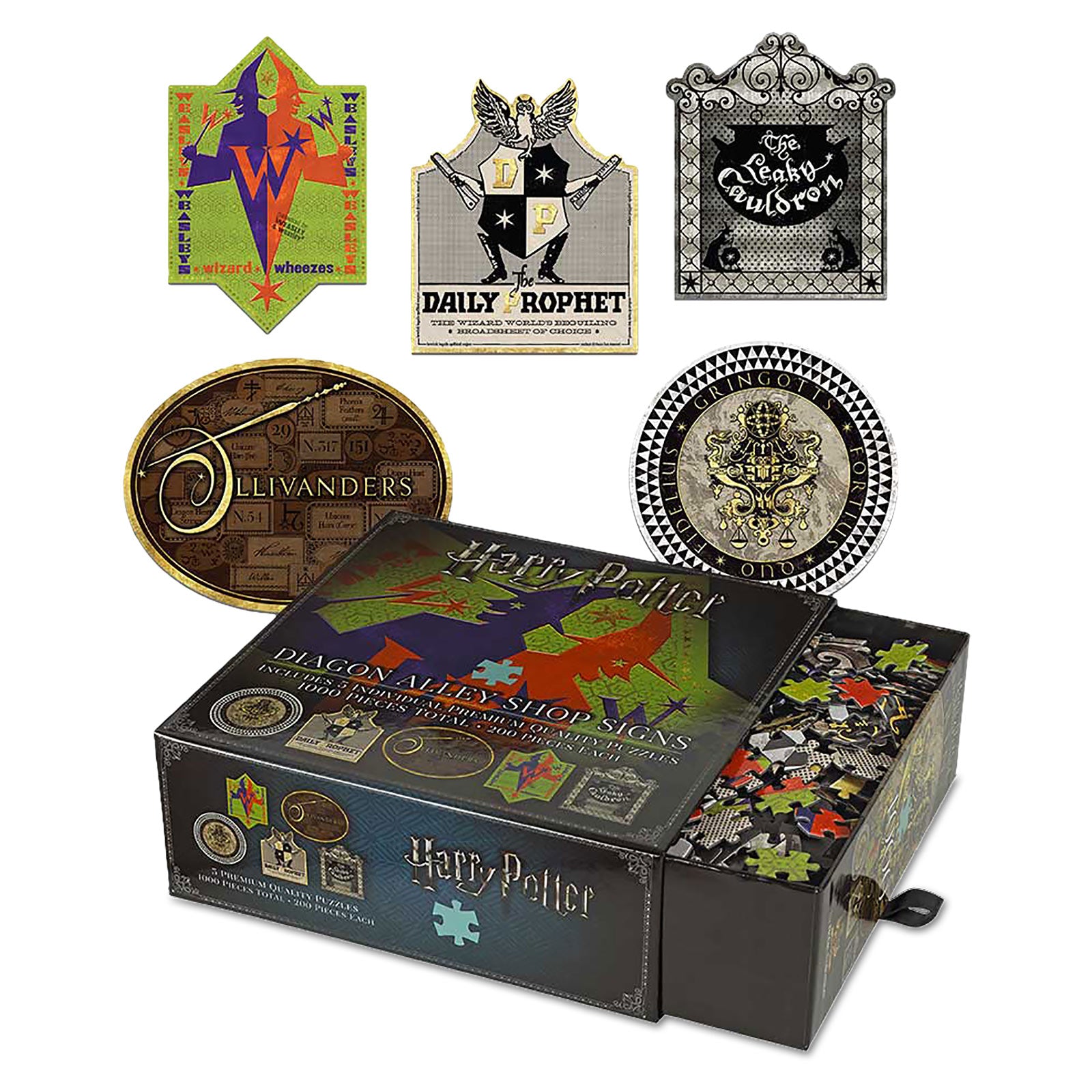 Immagine del prodotto Harry Potter - Set di puzzle premium dei cartelli del Diagon Alley