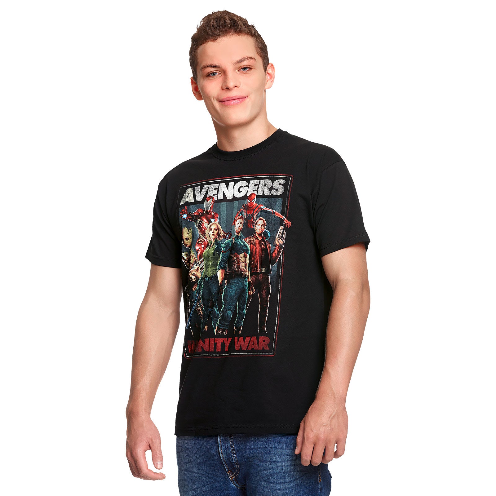 Immagine del prodotto Avengers - T-shirt Collage Eroi Infiniti nera