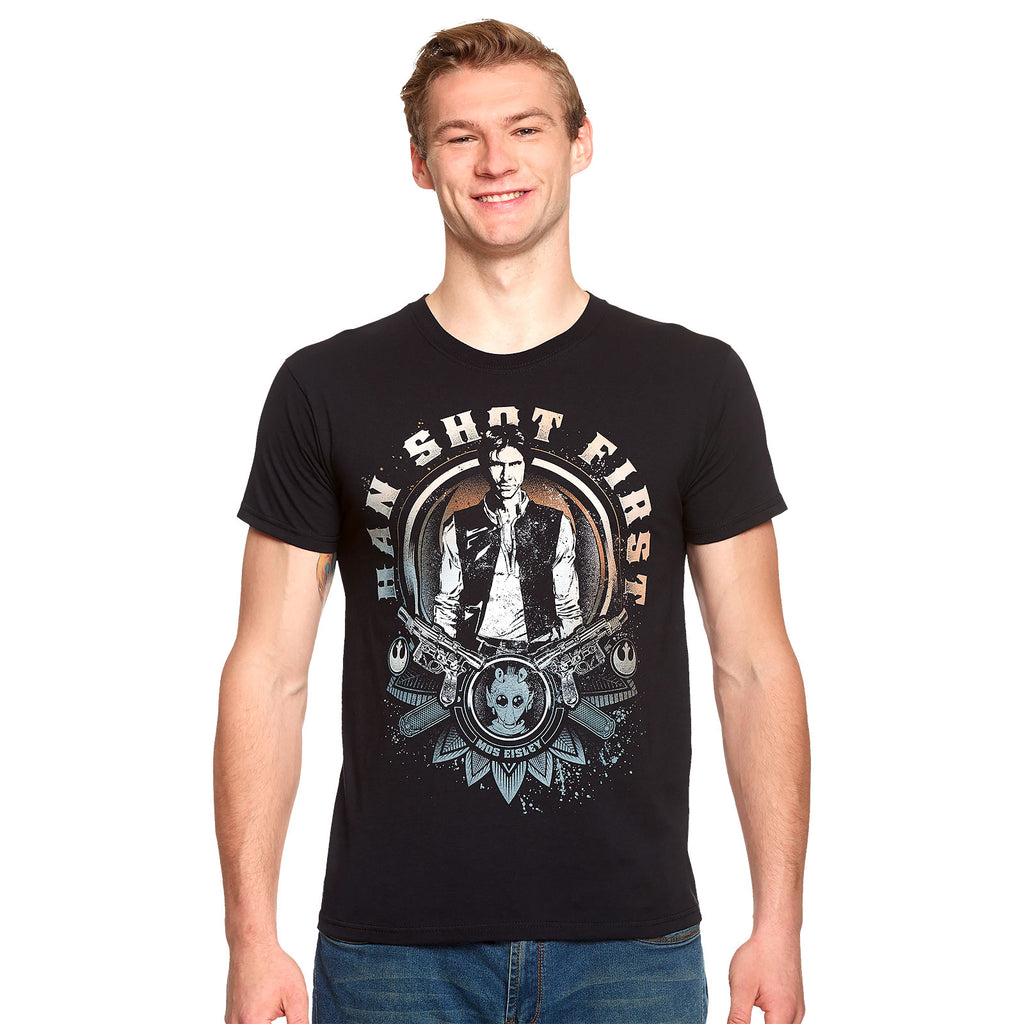Immagine del prodotto Star Wars - Han Solo ha sparato per primo T-shirt nera