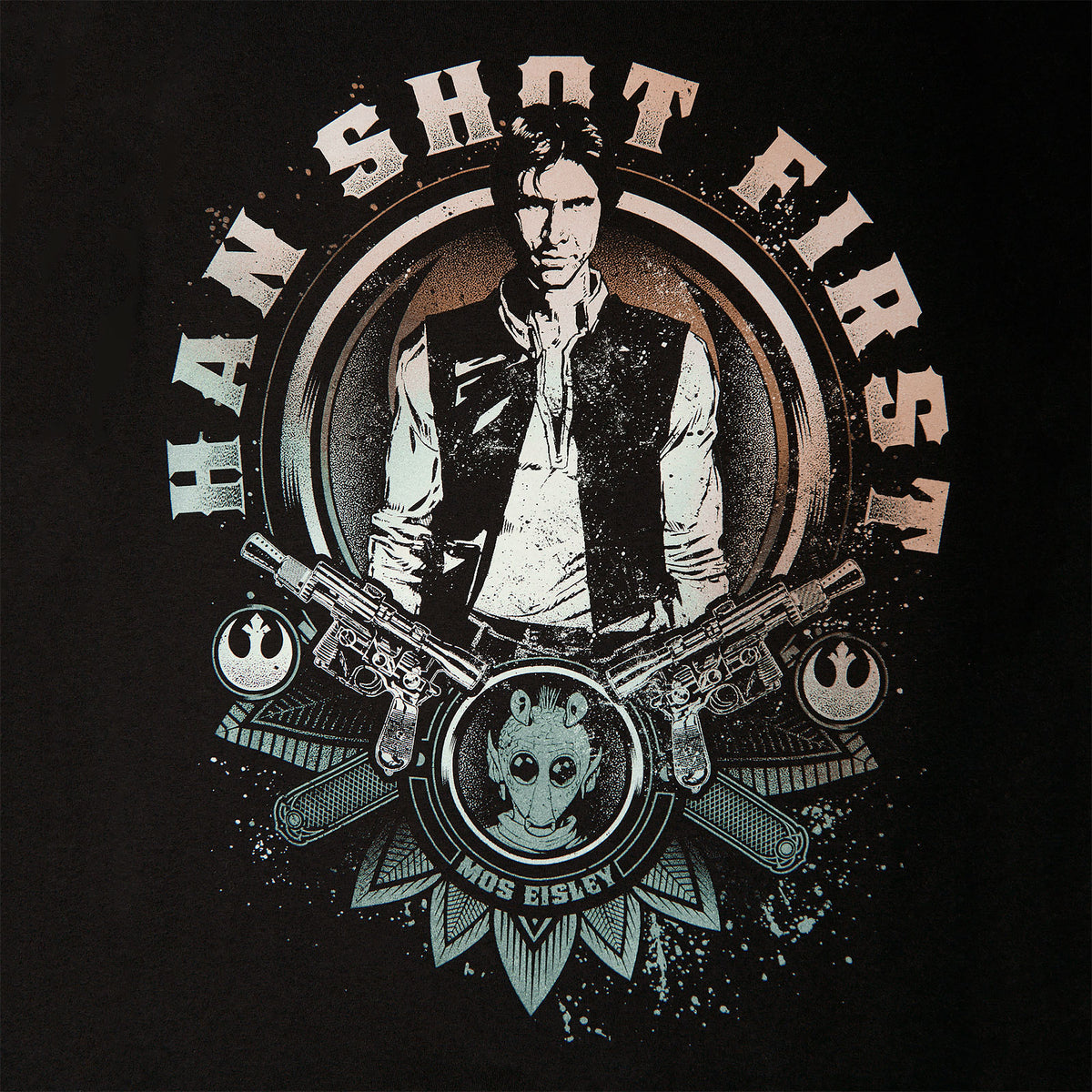 Immagine del prodotto Star Wars - Han Solo ha sparato per primo T-shirt nera
