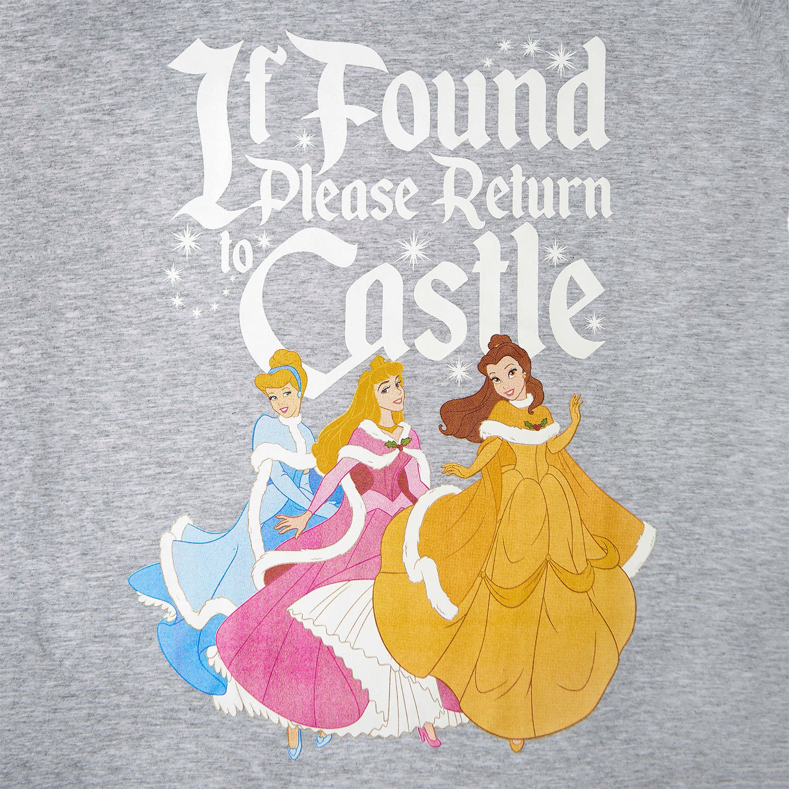 Immagine del prodotto Disney Princess - Se trovata, ritorna al castello T-shirt donna grigia