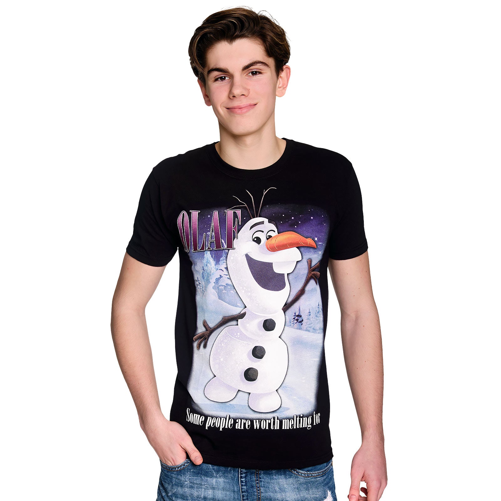 Immagine del prodotto Frozen - T-shirt nera Olaf Worth Melting For