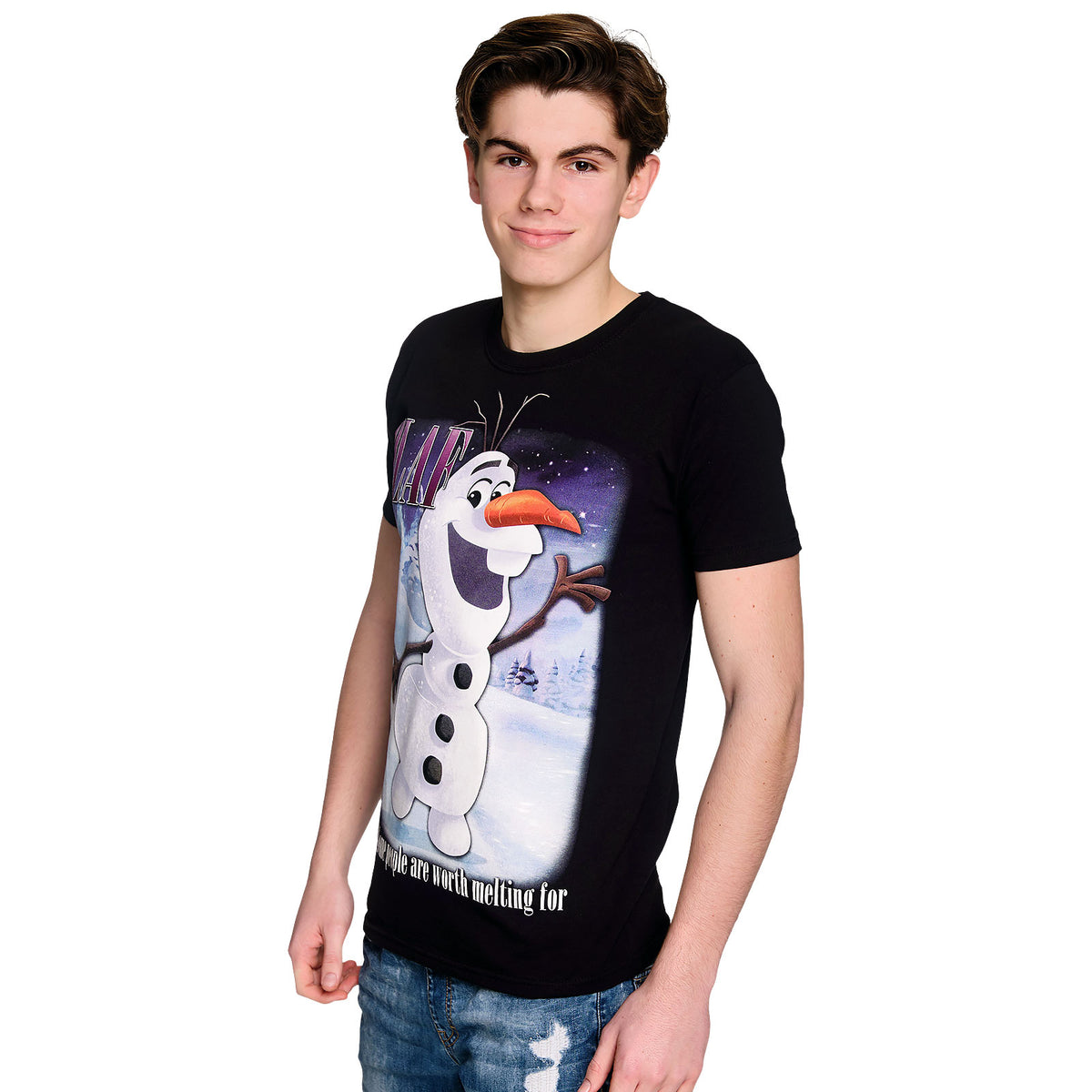 Immagine del prodotto Frozen - T-shirt nera Olaf Worth Melting For