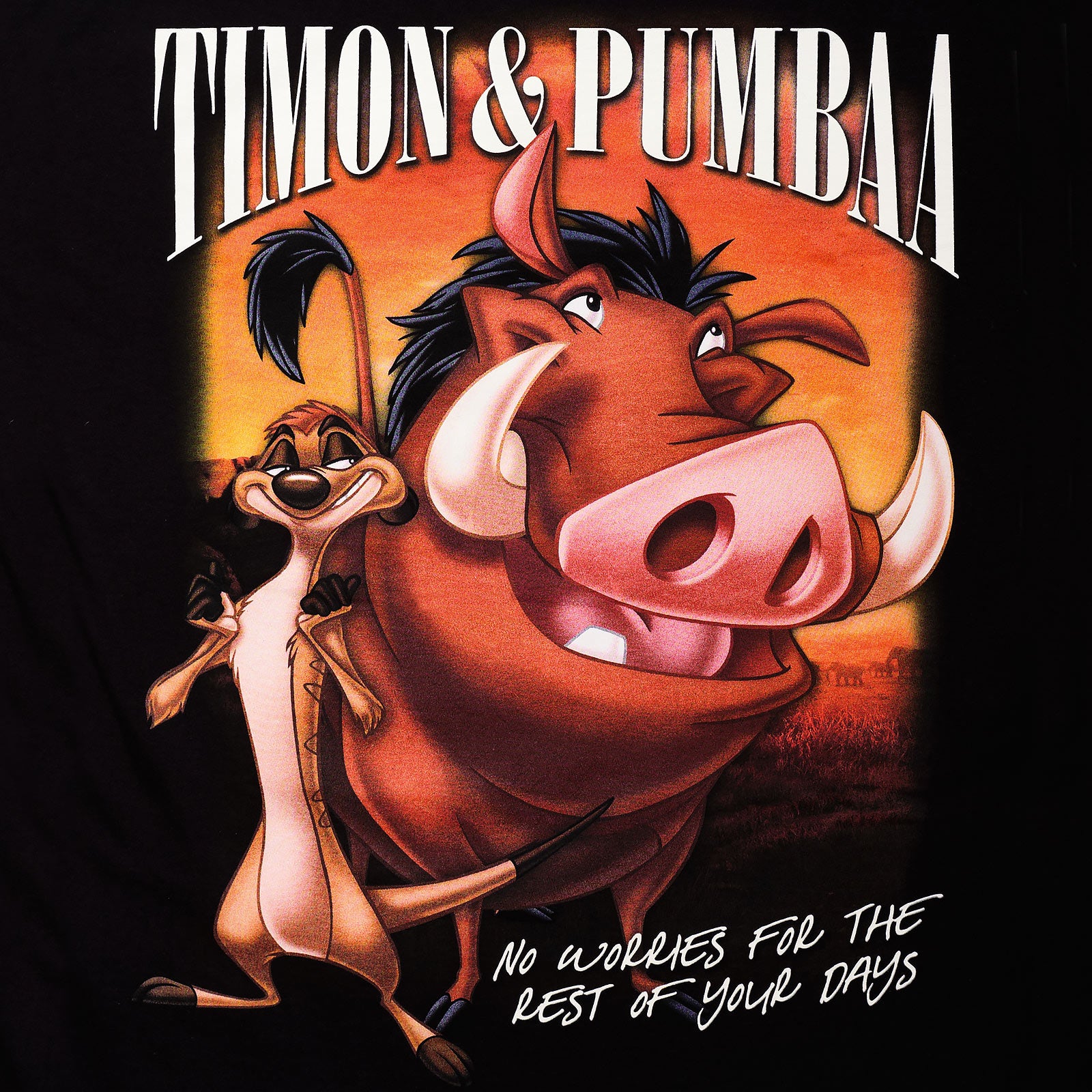 Immagine del prodotto Il Re Leone - Maglietta nera di Timon & Pumbaa