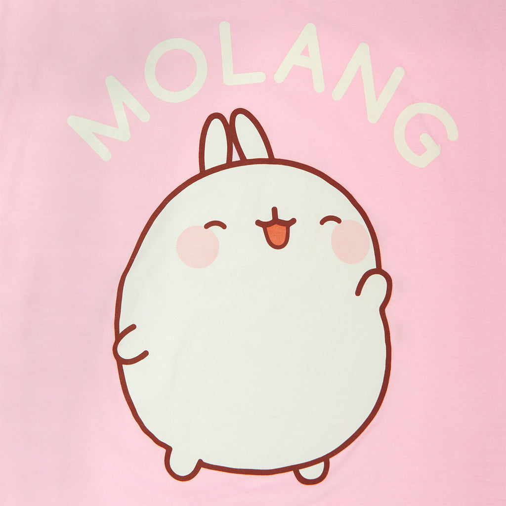 Immagine del prodotto Molang - T-shirt da donna felice rosa