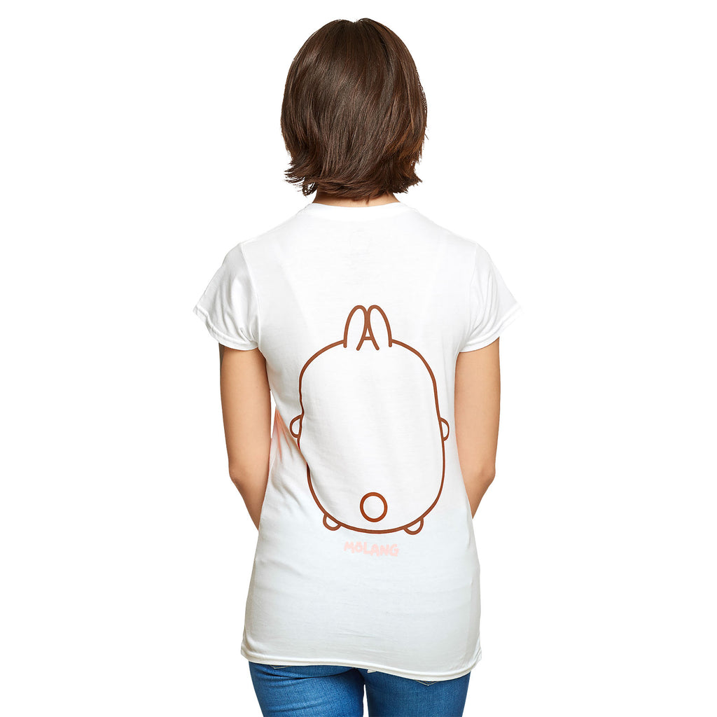 Immagine del prodotto Molang - T-shirt Sorriso da donna bianca