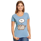 Immagine del prodotto Pusheen - Ciao Addio! T-shirt blu da donna