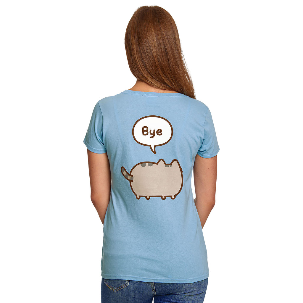 Immagine del prodotto Pusheen - Ciao Addio! T-shirt blu da donna