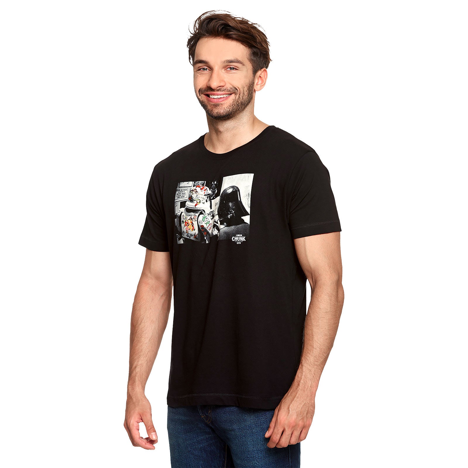 Immagine del prodotto T-shirt Dark Side Tattoo per fan di Star Wars nera