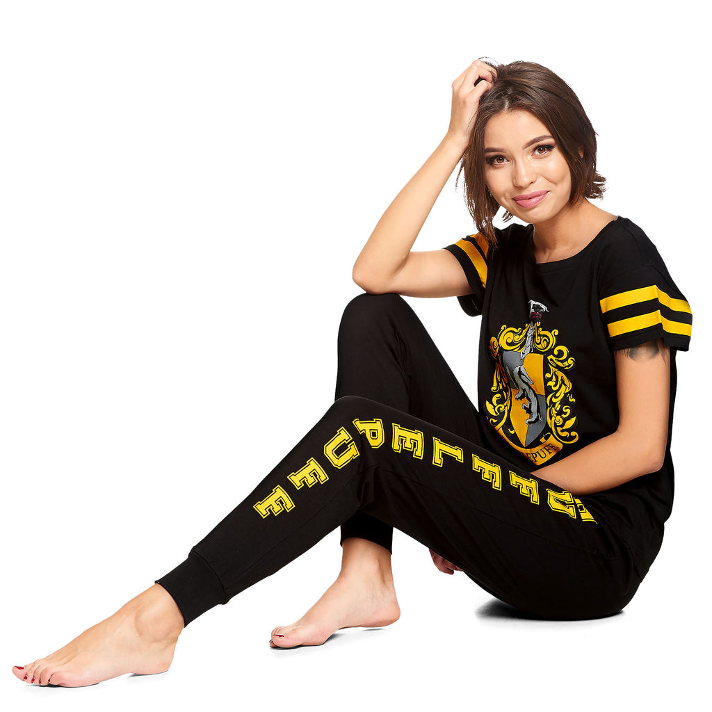 Immagine del prodotto Harry Potter - Pigiama da donna con stemma Hufflepuff