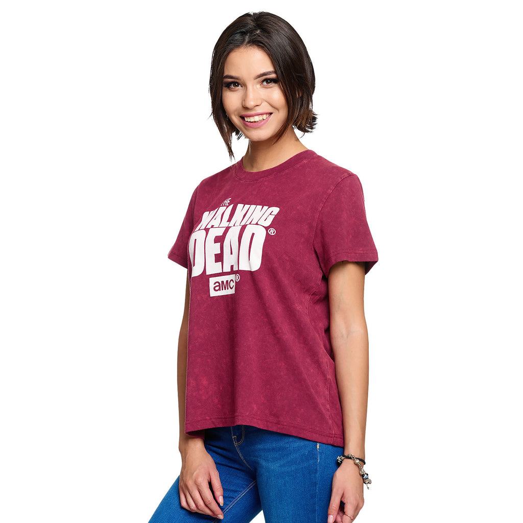 Immagine del prodotto Walking Dead - T-shirt da donna con logo rosso