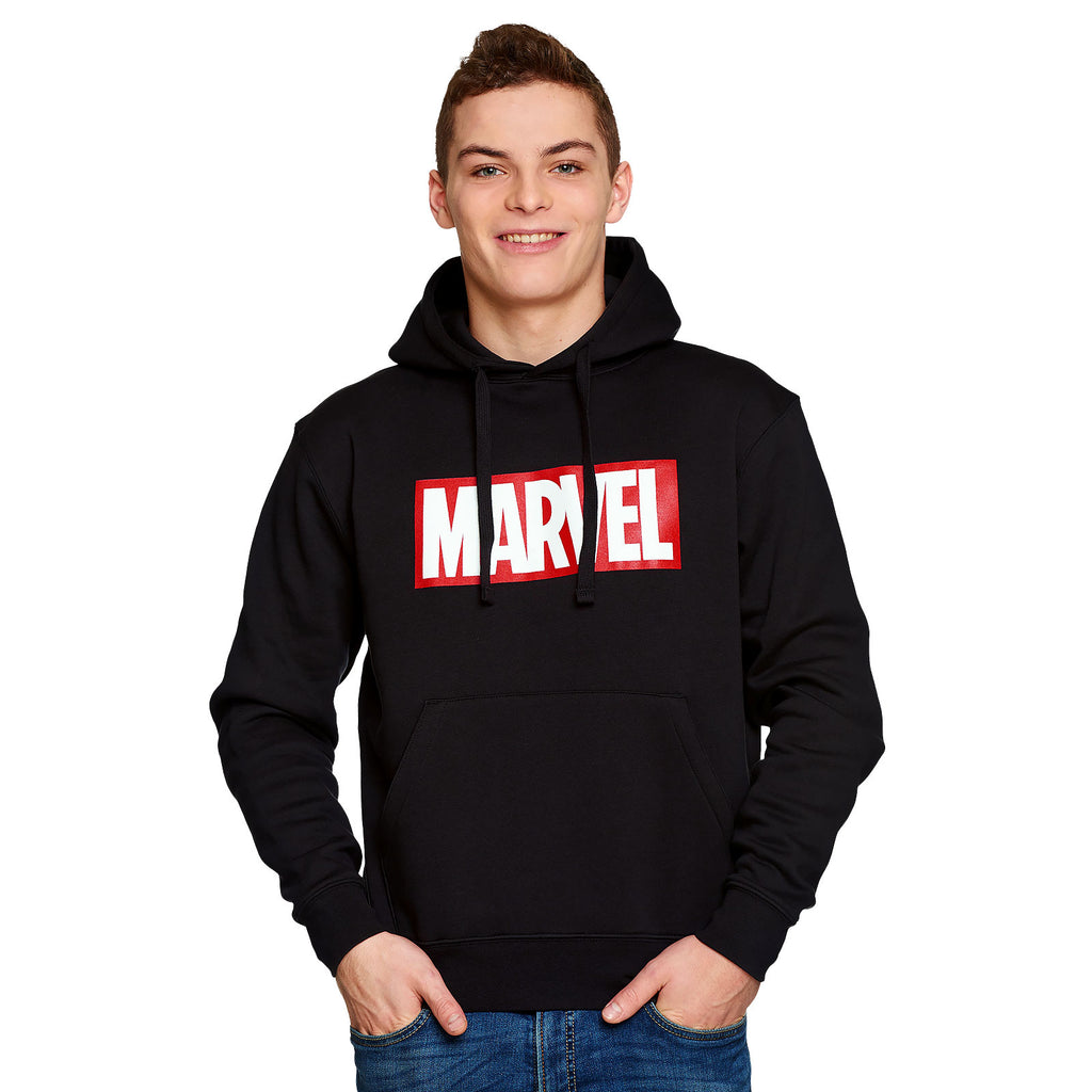 Immagine del prodotto Marvel - Felpa con cappuccio nera con logo
