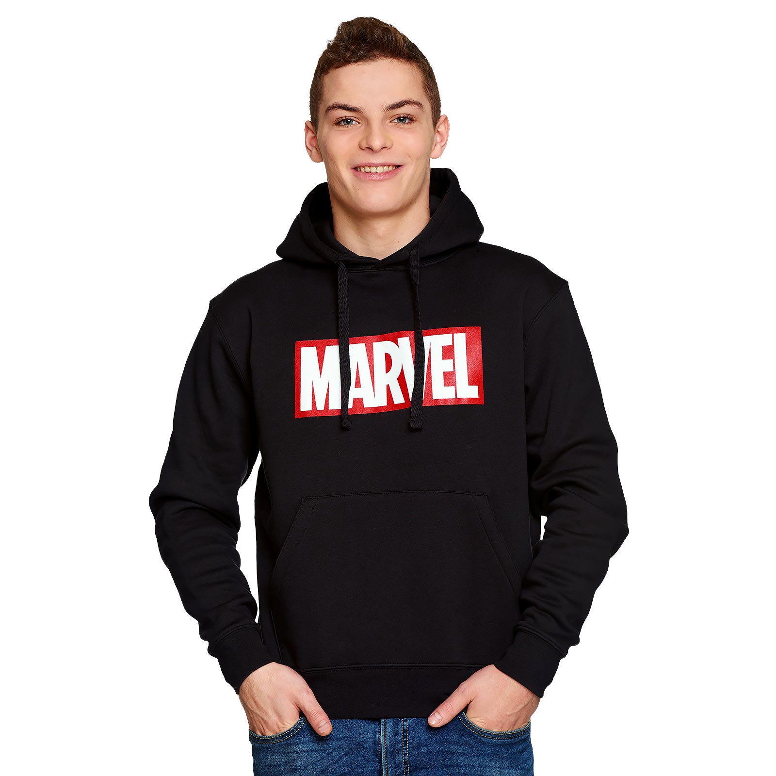 Immagine del prodotto Marvel - Felpa con cappuccio nera con logo