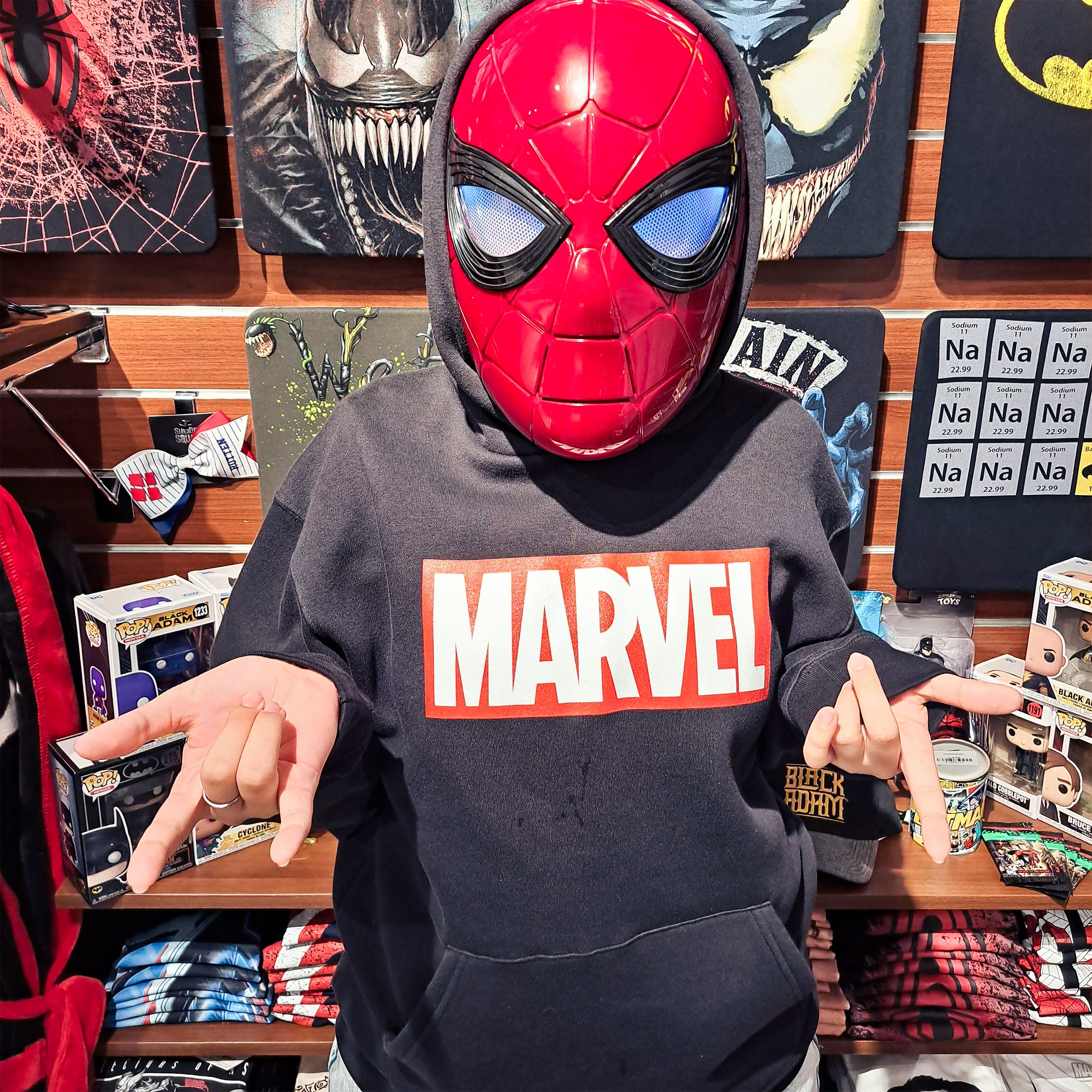 Immagine del prodotto Marvel - Felpa con cappuccio nera con logo