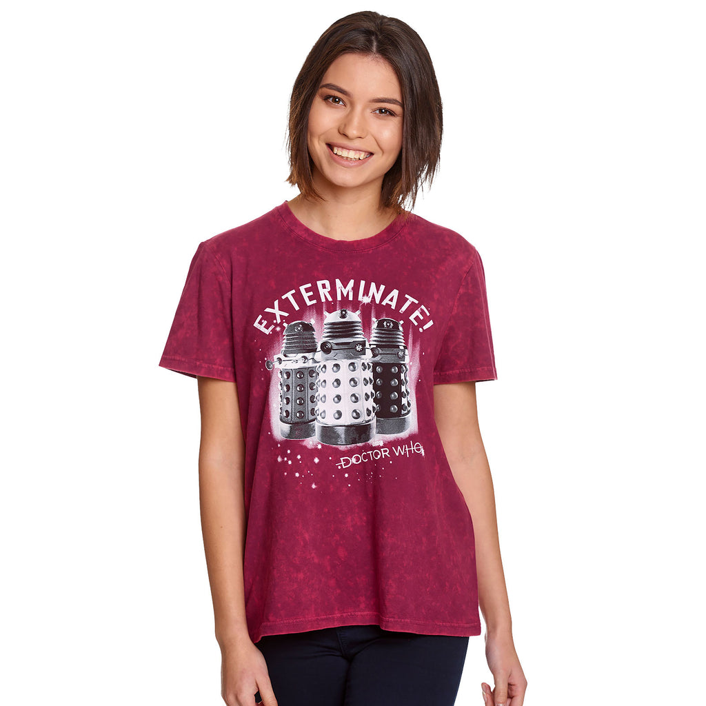 Immagine del prodotto Doctor Who - Daleks Exterminate T-Shirt Donna rosso