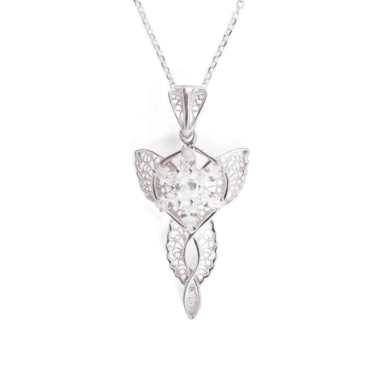 Product image Arwen's Evenstar Miniature Filigree with Collier Chain